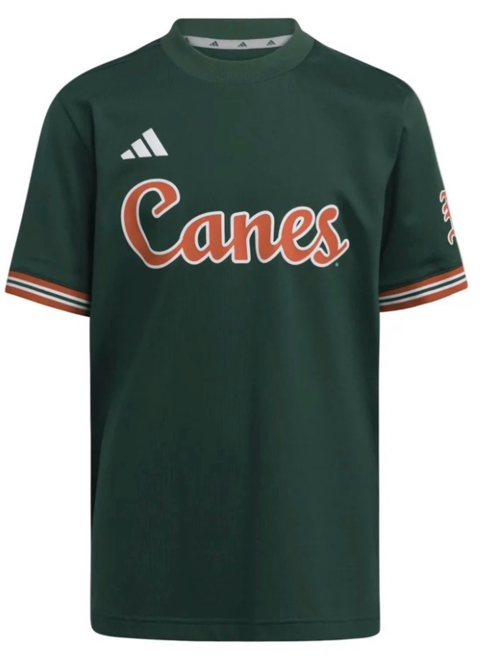 Miami Hurricanes Canes Adidas Green Jersey NWT $70 Size Large & XL